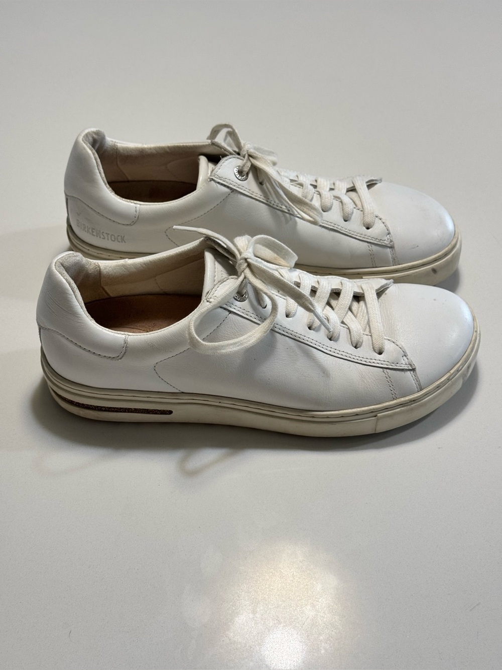Birkenstock Bend Low Women's Size 39 US 8 Sneakers Leather White Comfort Shoes - Picture 4 of 10